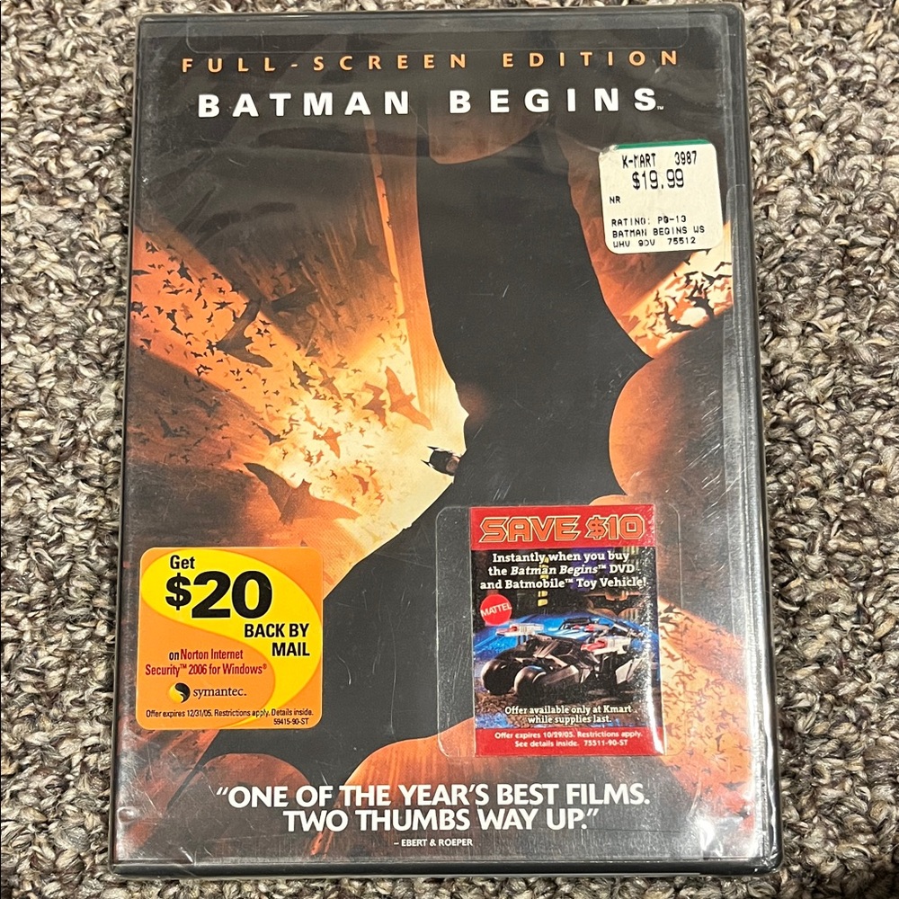 Vintage Batman Begins Full-Screen Edition DVD